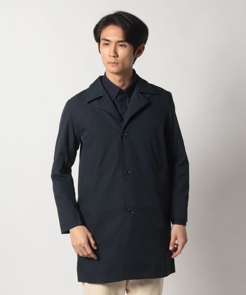 EDWIN(EDWIN)/#デニスラ STAIN COLLAR  COAT NAVY/ブラック