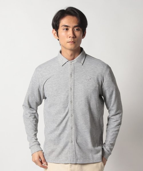 EDWIN(EDWIN)/#EDWIN GOLF          L/S POLO/グレー