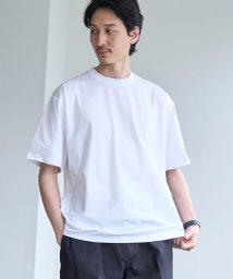 coen(coen)/【RONEL】ワイドクルーネックTシャツ/WHITE