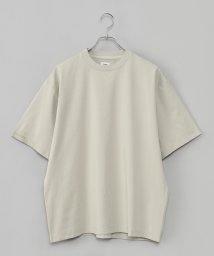 coen(coen)/【RONEL】ワイドクルーネックTシャツ/LT.GRAY