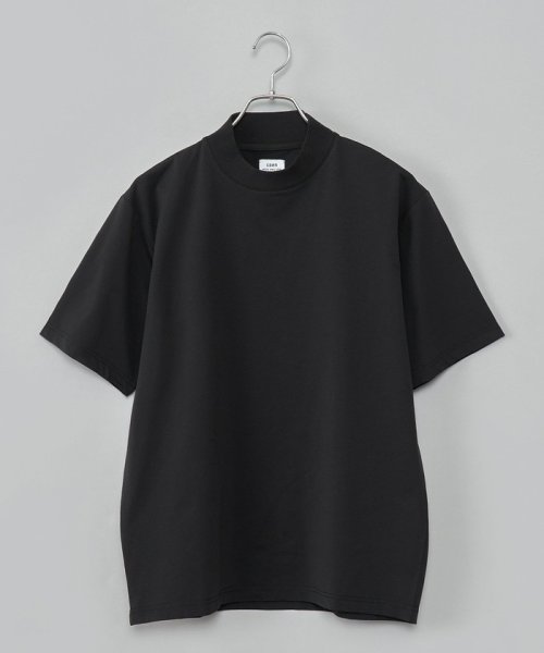 coen(coen)/【RONEL】ジャケットネックTシャツ/BLACK