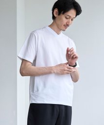 coen(coen)/【RONEL】スタンダードVネックTシャツ/WHITE
