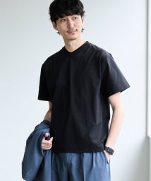 coen(coen)/【RONEL】スタンダードVネックTシャツ/BLACK