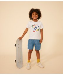 PETIT BATEAU(プチバトー)/プリント半袖Ｔシャツ/オフホワイト