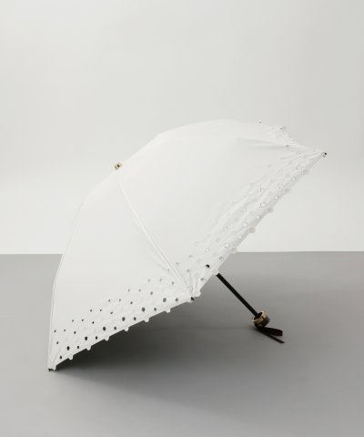 Beaurance （ビューランス）ボーラー刺繍 晴雨兼用折り畳みミニ傘