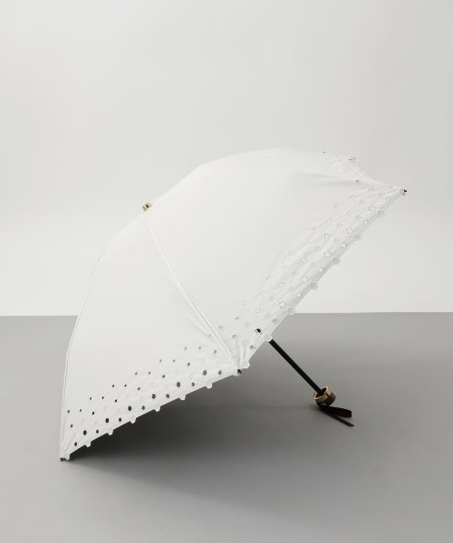 Beaurance （ビューランス）ボーラー刺繍 晴雨兼用折り畳みミニ傘 全長