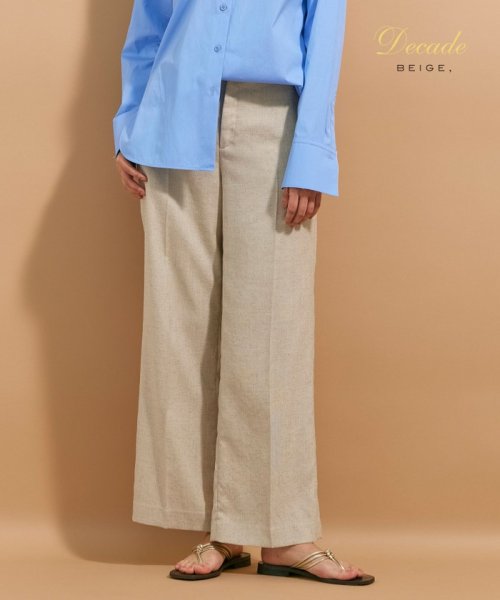 BEIGE，(ベイジ，)/【VERY NaVY 6月号掲載】 CAROLE / ワイドパンツ/SAND