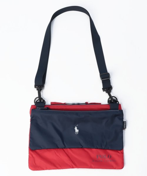 POLO RALPH LAUREN(umbrella)(ポロラルフローレン（傘）)/カラーブロックマルチ傘袋 レインバッグ ユニセックス ギフト/レッド