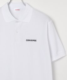 CONVERSE(CONVERSE)/【CONVERSE/コンバース】鹿の子WFワンポイント刺繍ポロシャツ/ホワイト