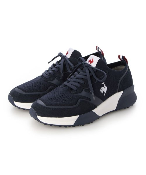 le coq sportif(ルコックスポルティフ)/厚底レースアップスニーカー(LCS JW 24)/ネイビーコンビ