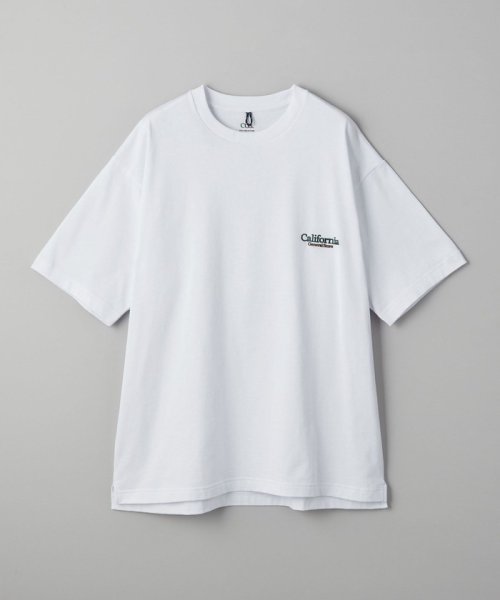 California General Store(カリフォルニア ジェネラルストア)/＜CGS.＞ オーガニックコットン ロゴ Tシャツ/WHITE