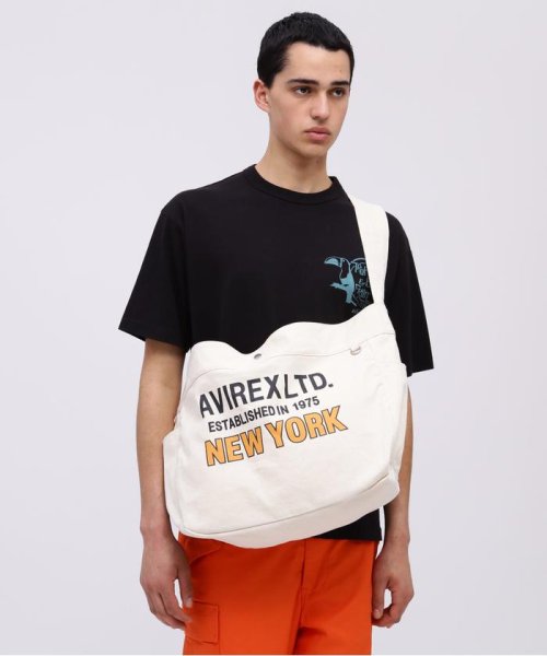 AVIREX(AVIREX)/NEWSPAPER BAG / ニュースペーパー バッグ / AVIREX / アヴィレックス / AX2702/オフホワイト3