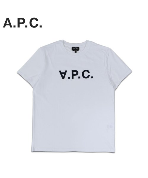 A.P.C.(アーペーセー)/A.P.C. アーペーセー Tシャツ 半袖 メンズ V.P.C. ダーク ネイビー COBQX－H26586/ホワイト