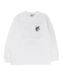 GRAMICCI(グラミチ)/グラミチ GRAMICCI Tシャツ 長袖 ロンT カットソー クライミング ギア メンズ レディース CLIMBING GEAR L/S TEE ホワイト グ/ホワイト