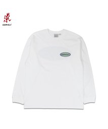 GRAMICCI/グラミチ GRAMICCI Tシャツ 長袖 ロンT カットソー オーバル メンズ レディース OVAL L/S TEE ホワイト 白 G4SU－T083/506051242