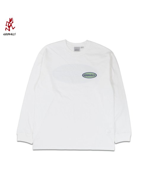 GRAMICCI(グラミチ)/グラミチ GRAMICCI Tシャツ 長袖 ロンT カットソー オーバル メンズ レディース OVAL L/S TEE ホワイト 白 G4SU－T083/ホワイト