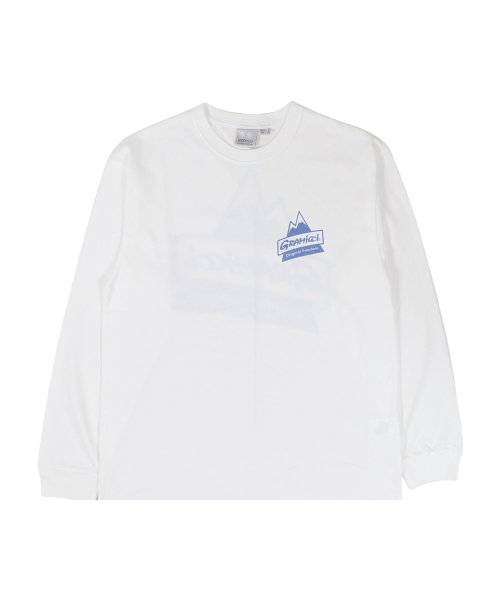 GRAMICCI(グラミチ)/グラミチ GRAMICCI Tシャツ 長袖 ロンT カットソー メンズ レディース PEAK L/S TEE ブラック ホワイト 黒 白 G4SU－T084/ホワイト