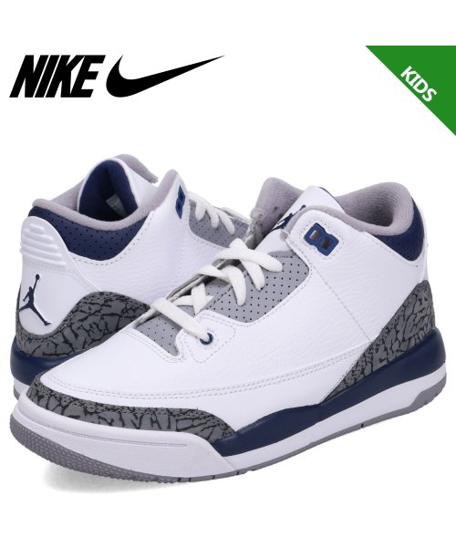 NIKE(NIKE)/ NIKE JORDAN 3 RETRO PS ナイキ ジョーダン3 レトロ スニーカー キッズ ホワイト 白 DM0966－140/その他