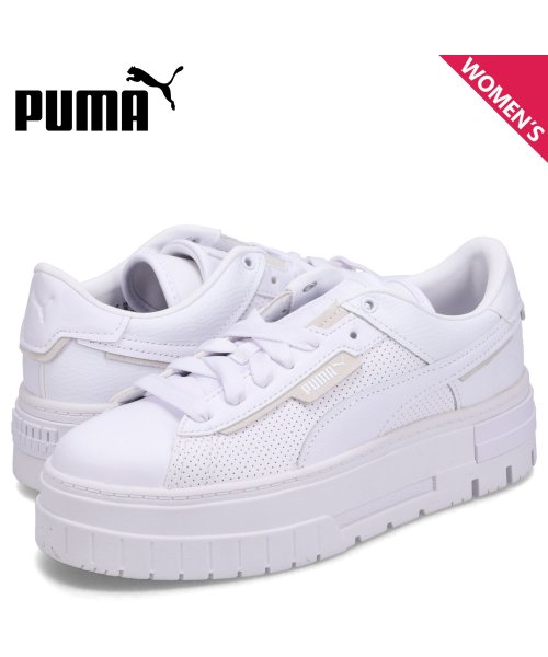 PUMA(プーマ)/PUMA プーマ スニーカー メイズ クラッシュド レザー レディース 厚底 MAYZE CRASHED LEATHER WNS ホワイト 白 396011－0/その他