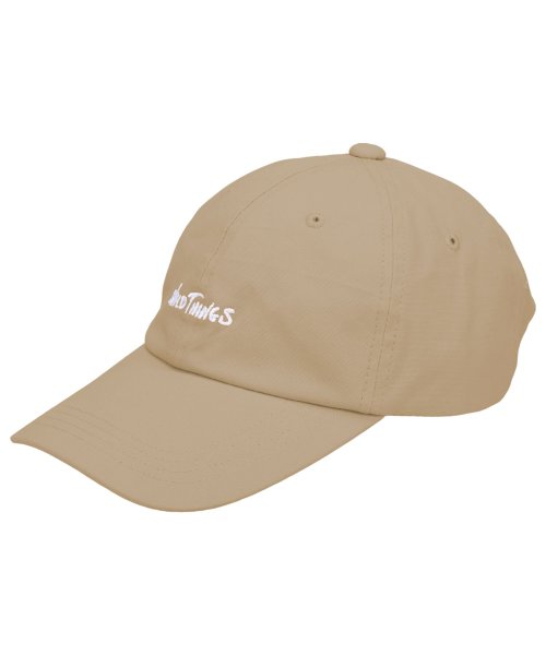 WILD THINGS(ワイルド シングス)/WILD THINGS ワイルドシングス キャップ 帽子 ロゴ メンズ レディース LOGO CAP ブラック ベージュ ブラウン グリーン 黒 WT24065/ベージュ