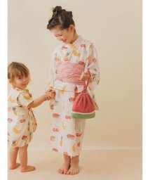 gelato pique Kids＆Baby(gelato pique Kids＆Baby)/【ONLINE限定】【KIDS】フルーツ柄浴衣セット/PNK