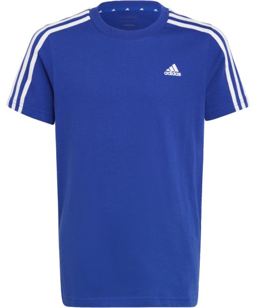 adidas(adidas)/adidas アディダス エッセンシャルズ スリーストライプス コットン半袖Tシャツ ECN59/ブルー