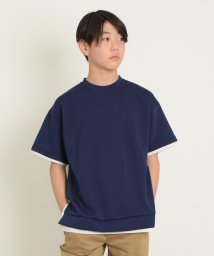 GLAZOS/【接触冷感】エアリークッション・レイヤード半袖Tシャツ/506052589