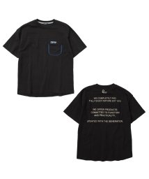 GLAZOS(グラソス)/【Penfield】USAコットン・ポケット付きバックロゴ半袖Tシャツ/ブラック