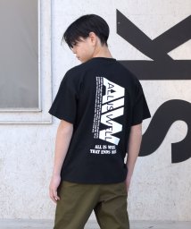 GLAZOS(グラソス)/【プチプラ】アソートバックロゴ半袖Tシャツ/ブラック