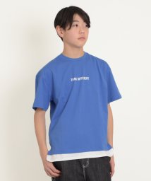 GLAZOS/裾ラウンドレイヤード半袖Tシャツ/506052604