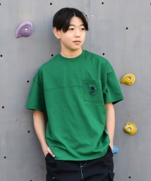 GLAZOS(グラソス)/【STREET】スケーター刺繍ビッグ半袖Tシャツ/グリーン