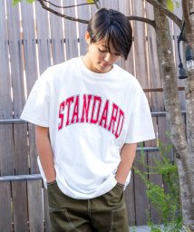 GLAZOS/【STREET】クラックロゴプリントビッグ半袖Tシャツ/506052609