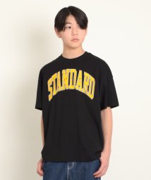 GLAZOS(グラソス)/【STREET】クラックロゴプリントビッグ半袖Tシャツ/ブラック