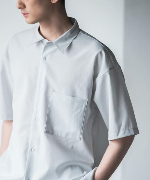 URBAN RESEARCH(アーバンリサーチ)/『UR TECH DRYLUXE』DRY LUXE SHORT SLEEVE SHIRTS/ICEGRAY