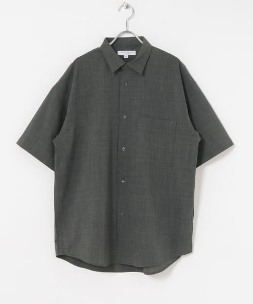 URBAN RESEARCH(アーバンリサーチ)/『UR TECH DRYLUXE』DRY LUXE SHORT SLEEVE SHIRTS/CHARCOAL