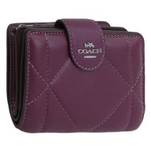 COACH/COACH コーチ MEDIUM CORNER ZIP WALLET PUFFY DIAMOND ミディアム コーナージップ パフィ ダイアモンド 二つ折り 財/506052983