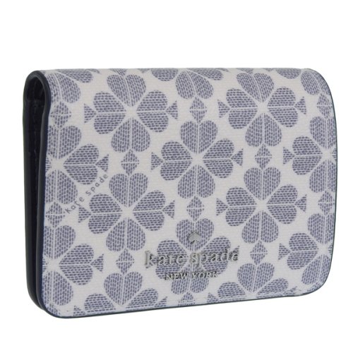 kate spade new york(ケイトスペードニューヨーク)/KATE SPADE ケイトスペード SPADE FLOWER SMALL BIFOLD WALLET スペード フラワー スモール 二つ折り 財布  Sサイズ/グレー