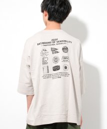 RAT EFFECT(ラット エフェクト)/RAT BRAND スーパーBIG Tシャツ/ライトグレー