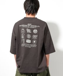 RAT EFFECT(ラット エフェクト)/RAT BRAND スーパーBIG Tシャツ/チャコールグレー