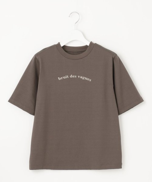 JIYU-KU（SMALL SIZE）(自由区（小さいサイズ）)/【カタログ掲載・WEB限定カラーあり・洗える】ロゴ刺繍 Tシャツ/スレート