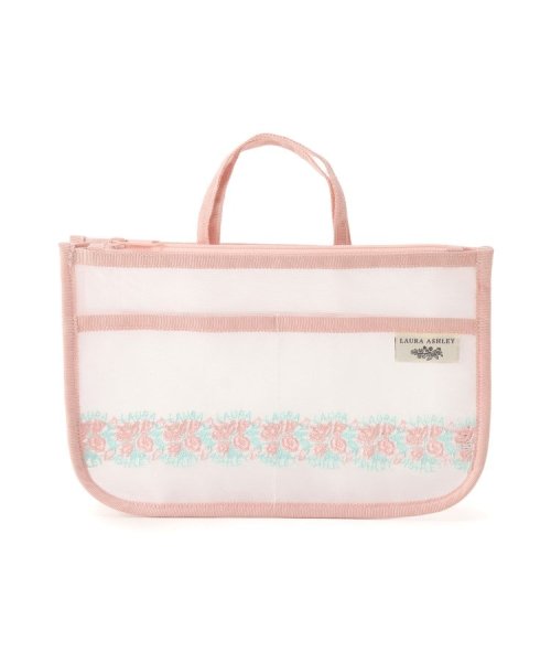  LAURA ASHLEY(ローラアシュレイ)/【大人気コラボ！/一部店舗限定／追加生産なし】近沢レース店×ローラ アシュレイ クチュールローズ レース バッグ イン バッグ/ピンク（071）