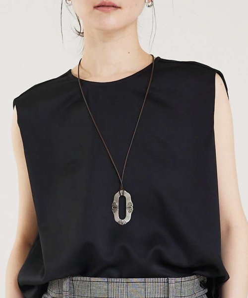 qualite(qualite)/【ADER.bijoux】ヴィンテージレザーネックレス/シルバー