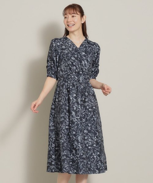 【肌触りさらり／後ろウエストゴム】トワルドジュイ柄ワンピース 人気・おすすめ｜売れ筋商品・話題商品におすすめ コスパ重視 安心配送 スピーディーにお届け