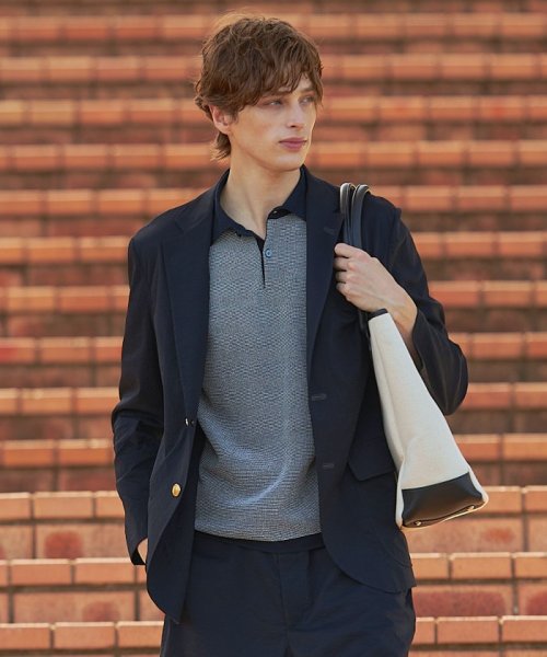 【MECHANICAL】【ウォッシャブル可】ナイロンハイパワーストレッチ ブレザー /金釦 ナイロンハイパワーストレッチ 家庭洗濯 手洗い