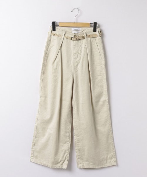 EDWIN(EDWIN)/#SOMETHING TUCK WIDE LINEN IVORY/IVORY