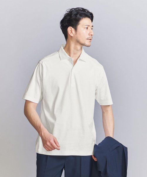 BEAUTY&YOUTH UNITED ARROWS(ビューティーアンドユース　ユナイテッドアローズ)/【WEB限定 WARDROBE SMART】NORITAKE ポロシャツ/WHITE