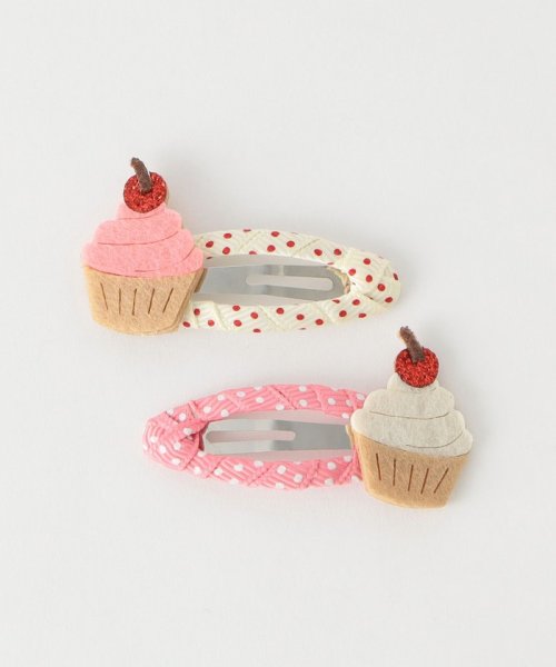 green label relaxing （Kids）(グリーンレーベルリラクシング（キッズ）)/＜Rockahula Kids＞CUPCAKE CLIPS / ヘアクリップ/PINK