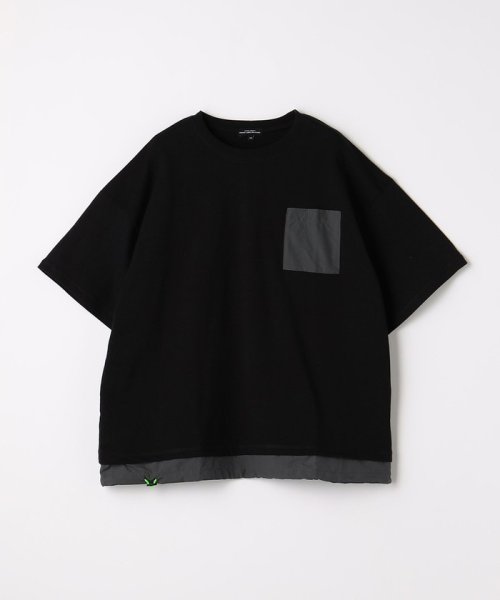 green label relaxing （Kids）(グリーンレーベルリラクシング（キッズ）)/TJ コンビポケット Tシャツ 140cm－160cm/BLACK