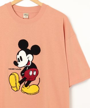 DISNEY/【DISNEY/ディズニー】サガラ刺繍半袖Tシャツ　ミッキーマウス・エイリアン/リトル・グリーン・メン/506039472