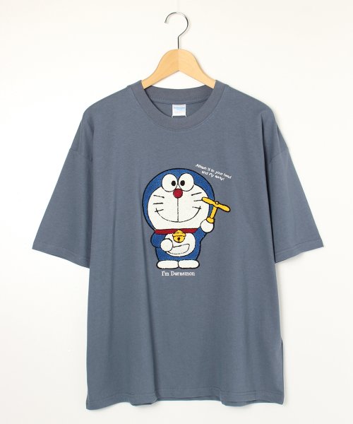 【Doraemon/ドラえもん】天竺サガラ刺繍 半袖クルーネックTシャツ ジャイアン/ドラえもん 人気・おすすめ｜多用途・生活用品におすすめ 口コミ人気 即納 日本国内発送・信頼対応
